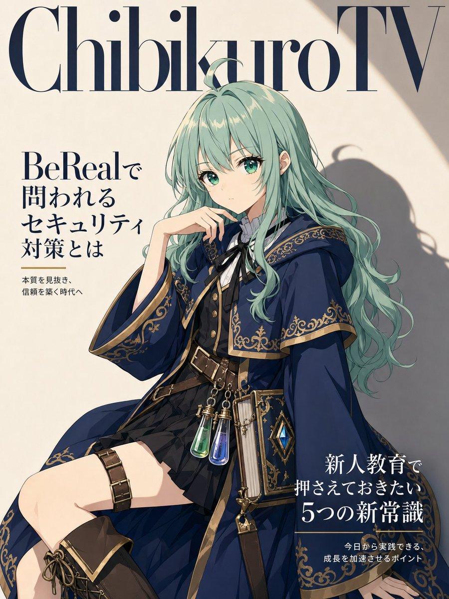 Anime Fantasy Magazine Cover - AI image template preview