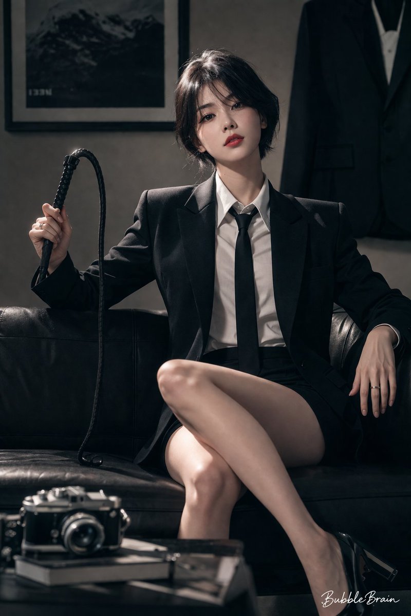 Cool Beauty Korean Idol Portrait - AI image template preview
