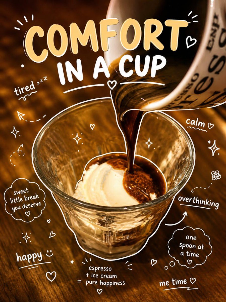 Affogato Dessert Photography - AI image template preview
