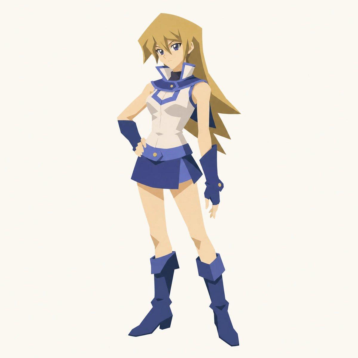 Cut-out Style Character Illustration - AI image template preview