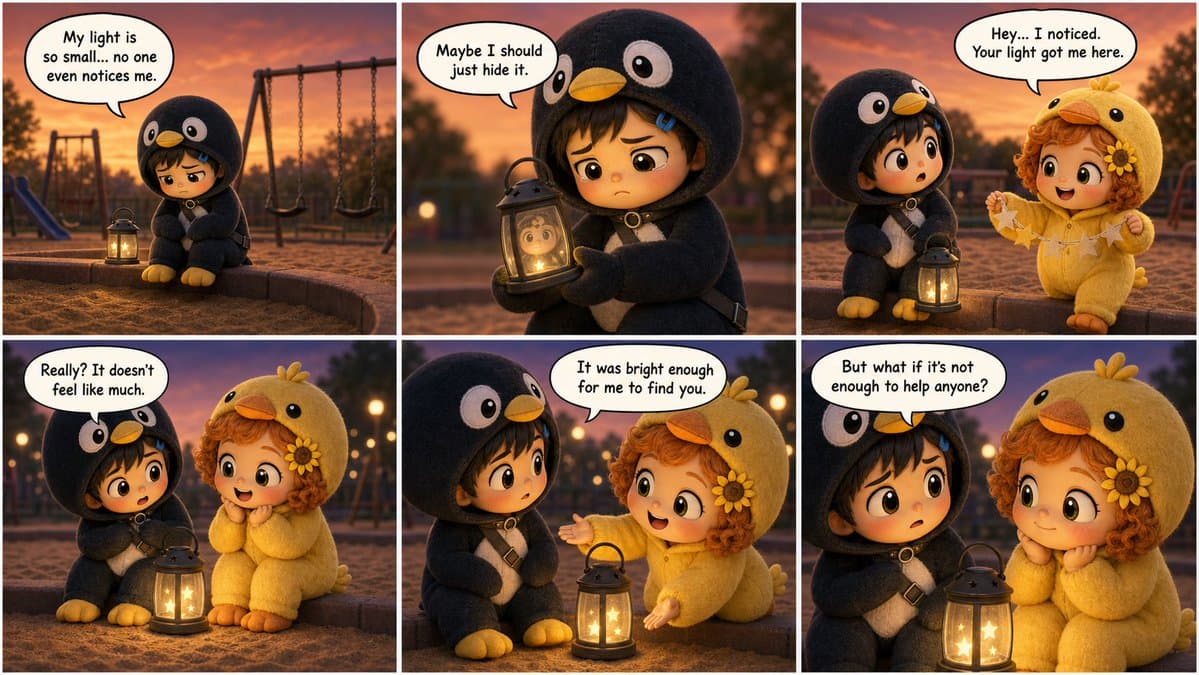 Pixar-Style Storyboard Layout - AI image template preview