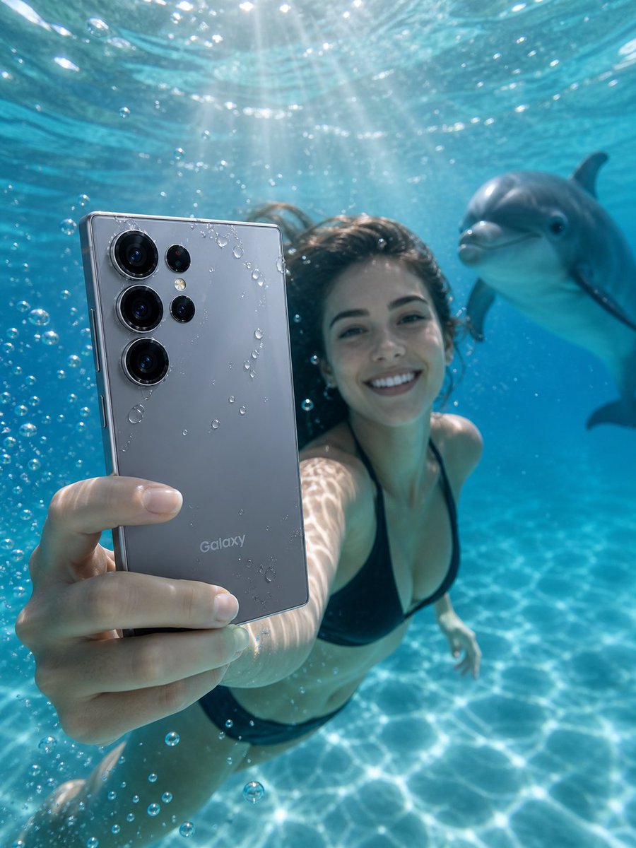 Underwater Smartphone Product Shoot - AI image template preview