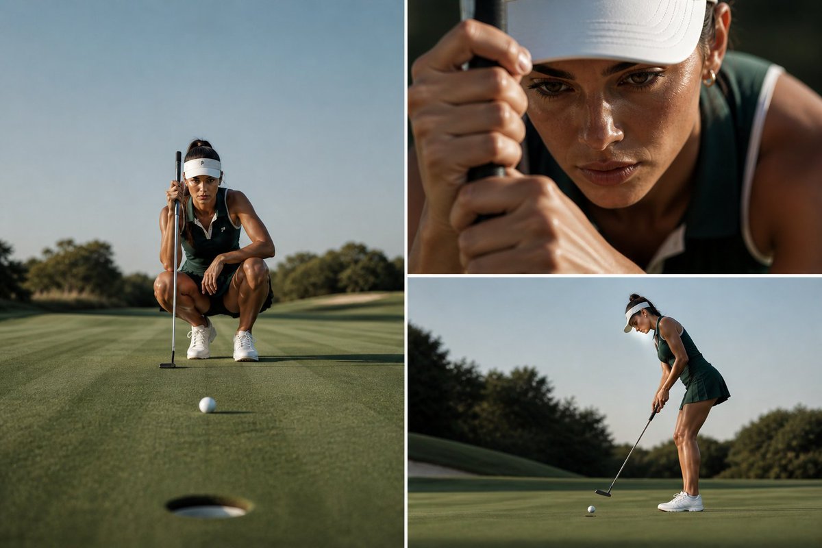 Luxury Golf Editorial Collage - AI image template preview
