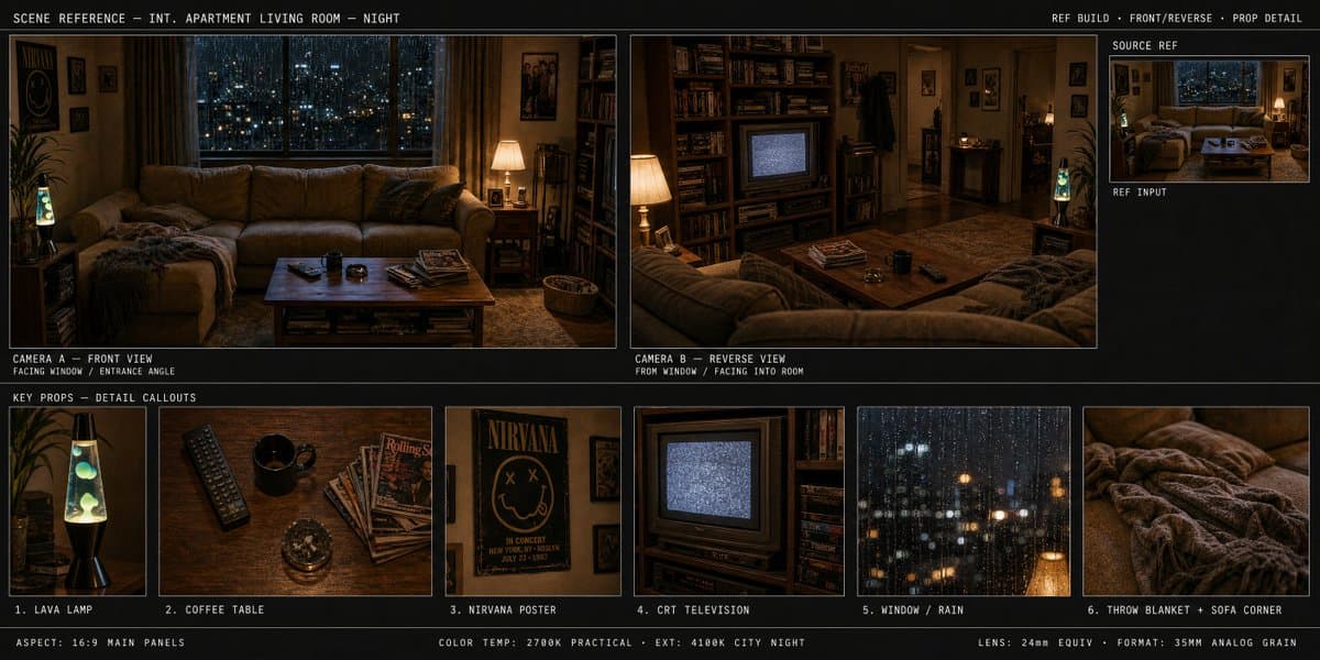 Spatial Art Director Storyboard - AI image template preview