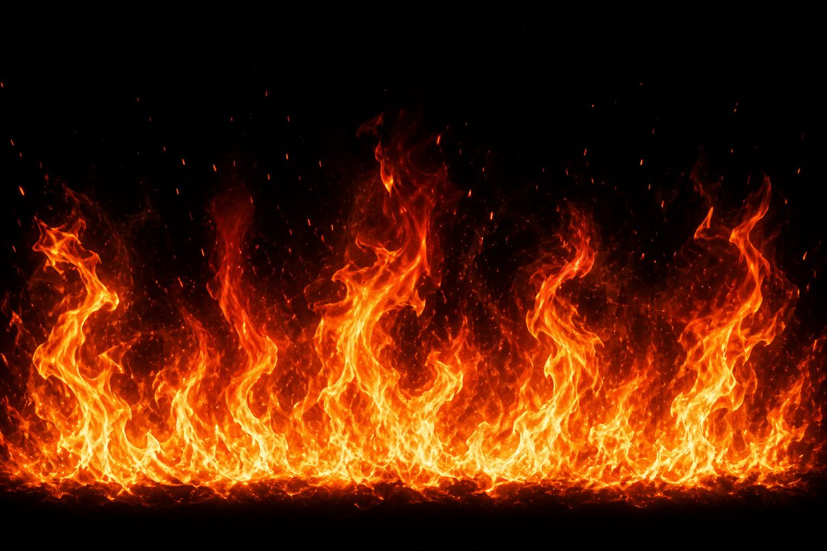 Cinematic Fire Effect Asset - AI image template preview