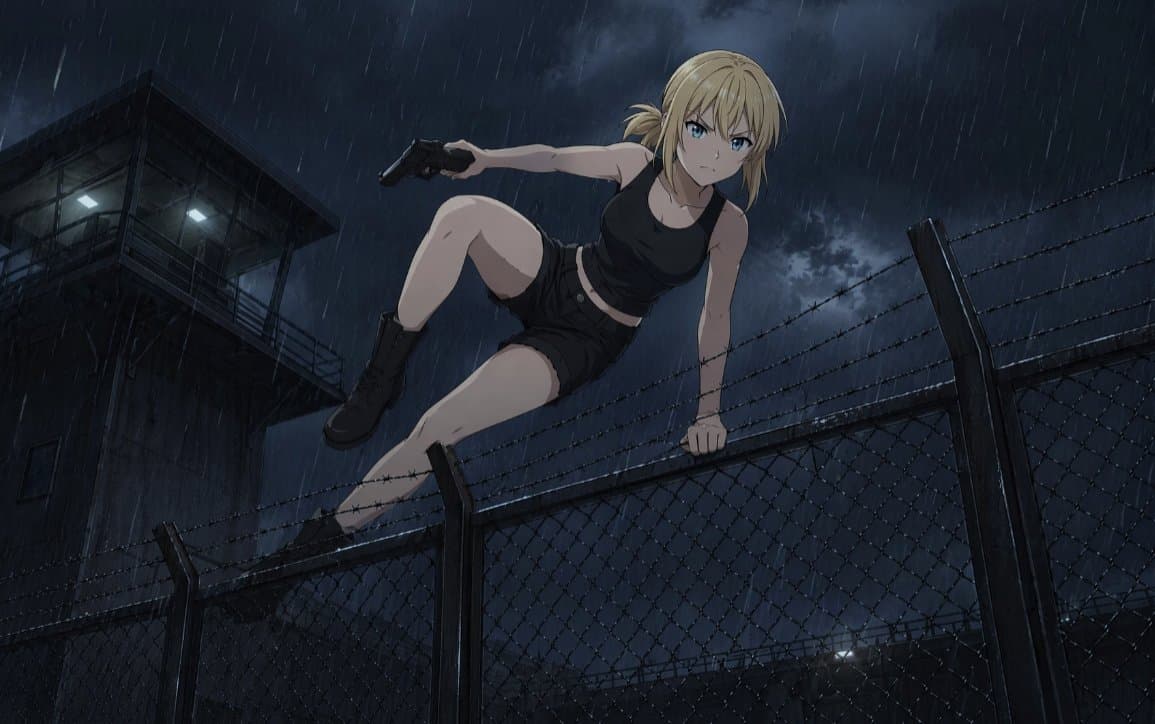 Rainy Anime Fence Escape preview