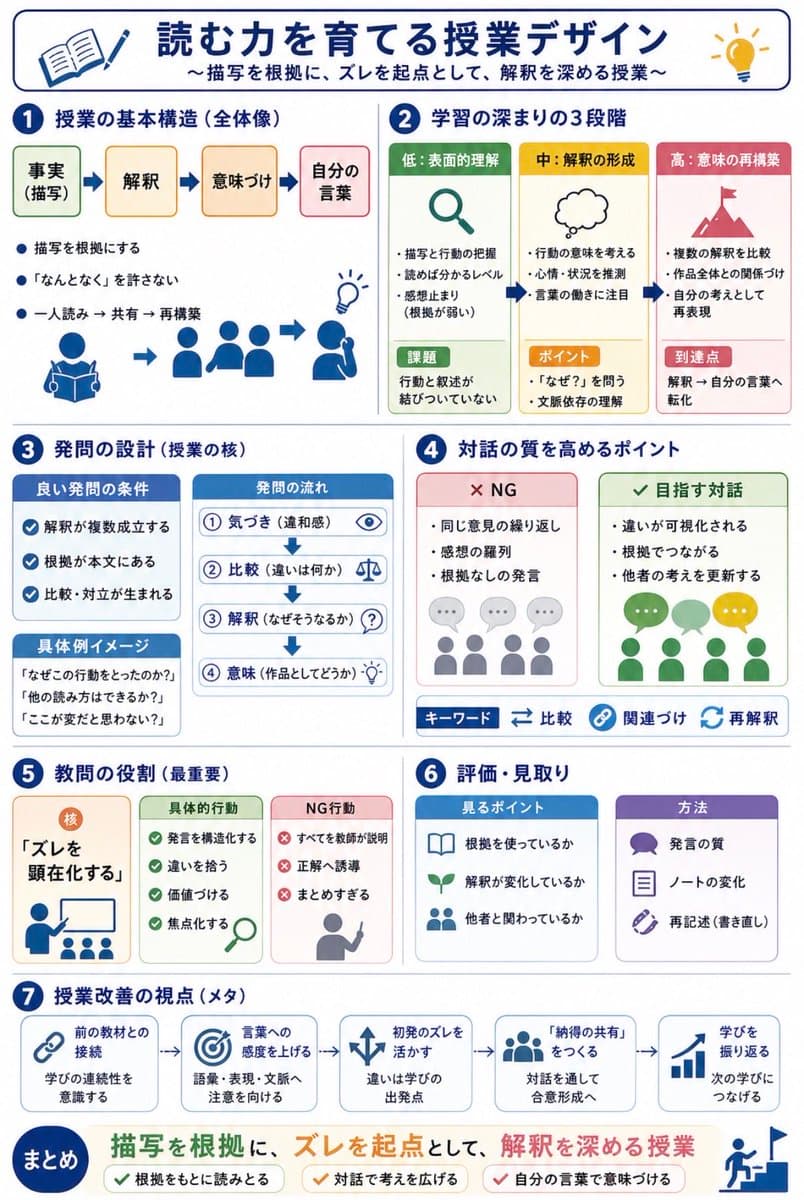 Japanese Reading Lesson Infographic - AI image template preview