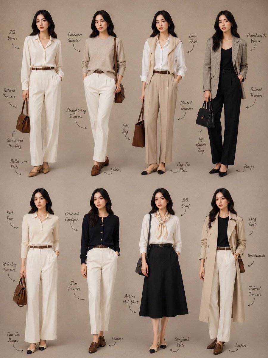 Minimalist Fashion Lookbook Collage - AI image template preview