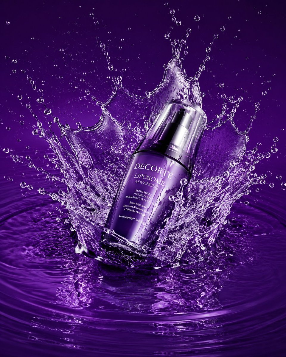 Luxury Skincare Product Advertisement - AI image template preview