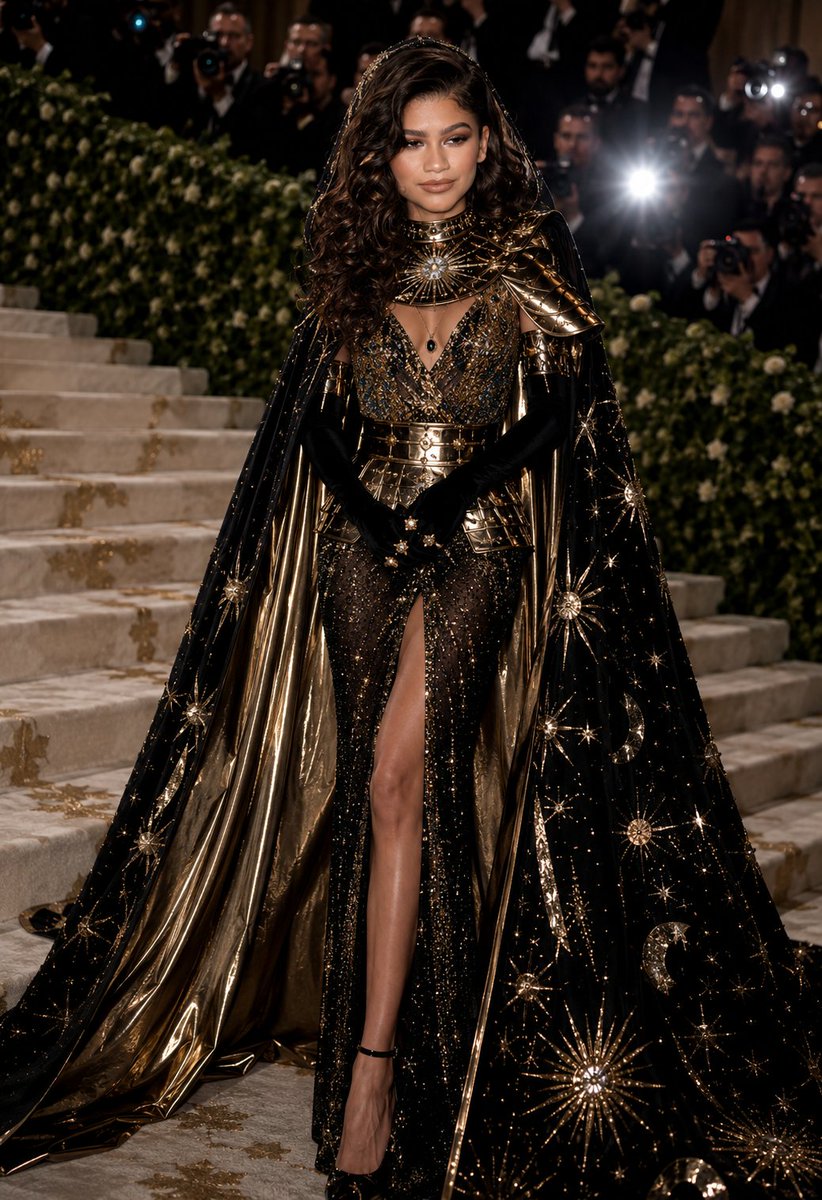 Zendaya Met Gala Fashion Photography - AI image template preview