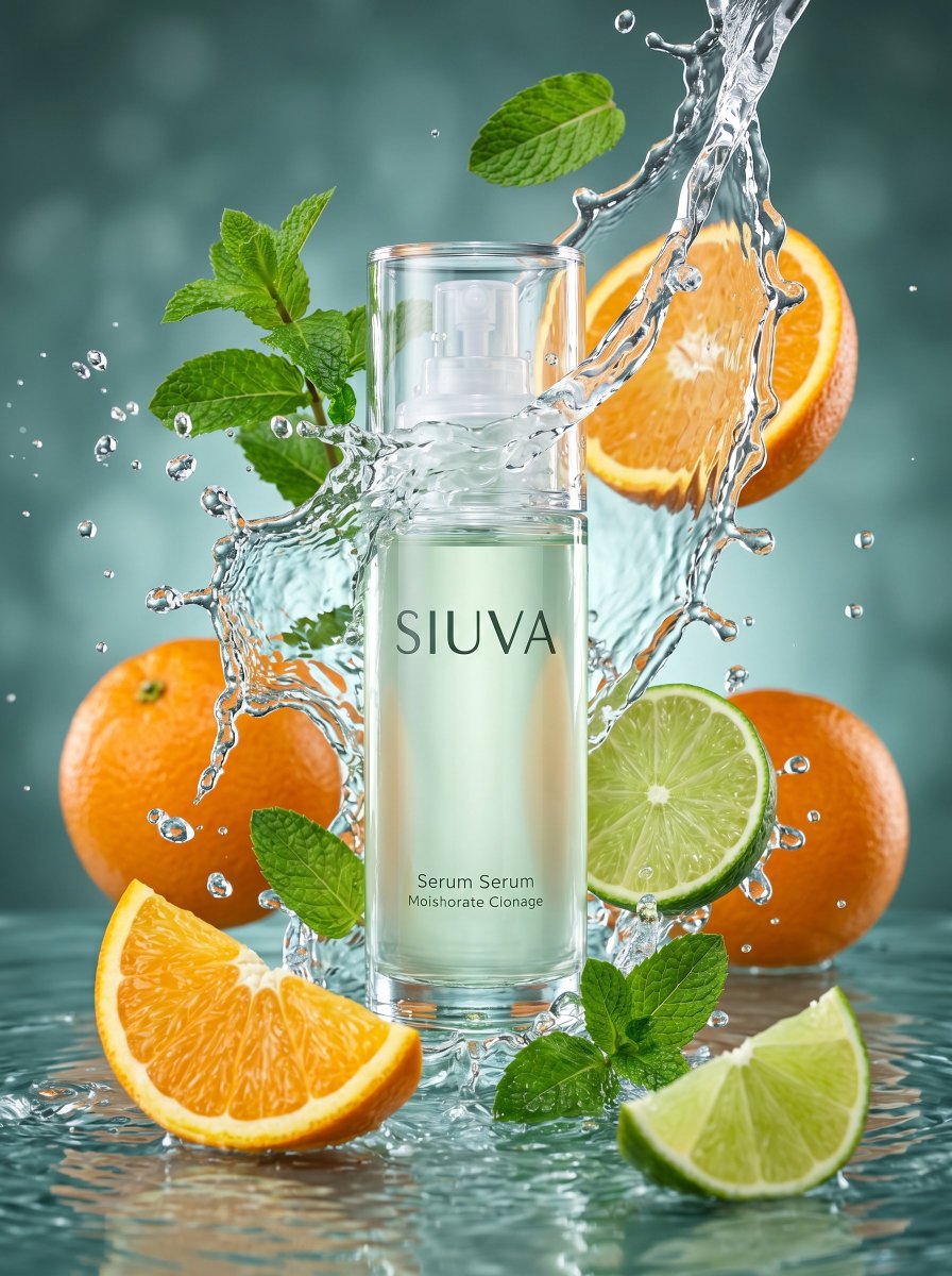 Skincare Product Splash Photography - AI image template preview