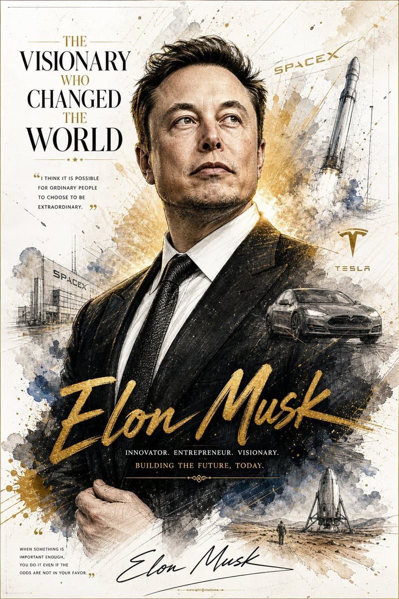 Luxury Executive Power Portrait - AI image template preview