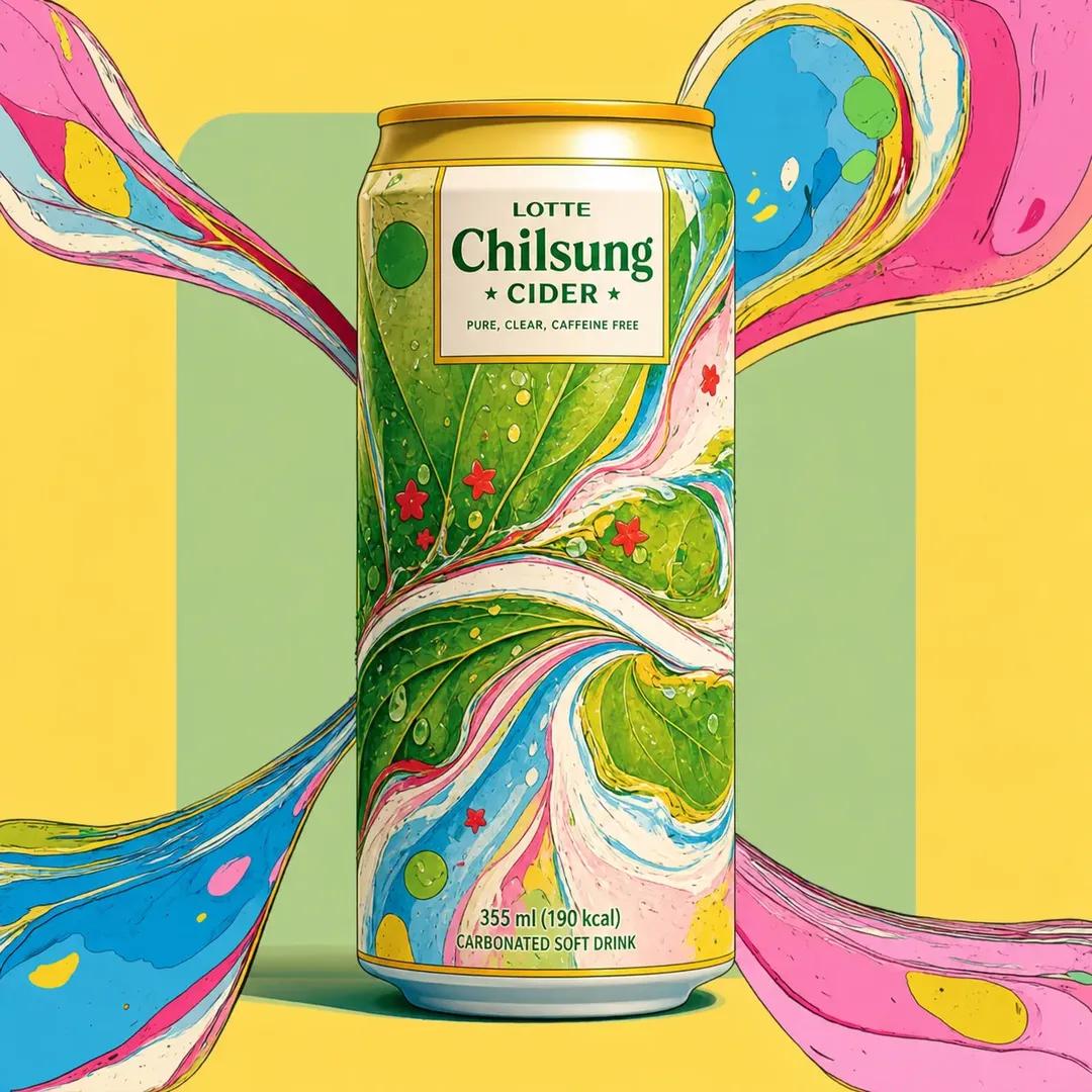 Psychedelic Commercial Beverage Photography - AI image template preview