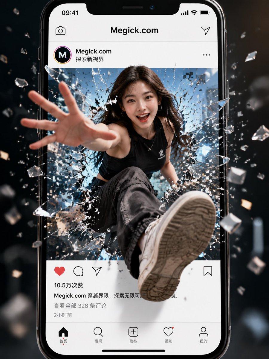 Phone Screen Breakthrough Social Post preview