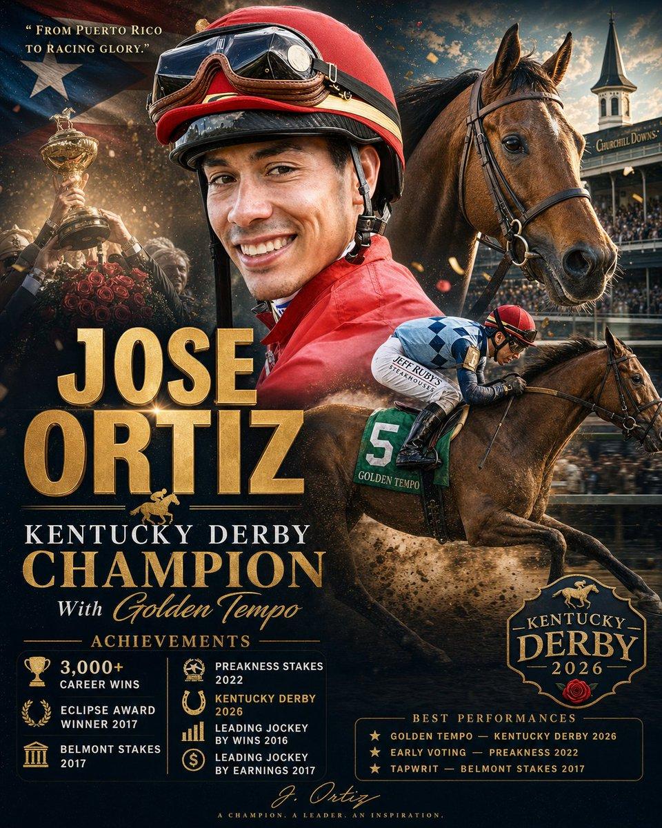 Kentucky Derby Champion Poster - AI image template preview