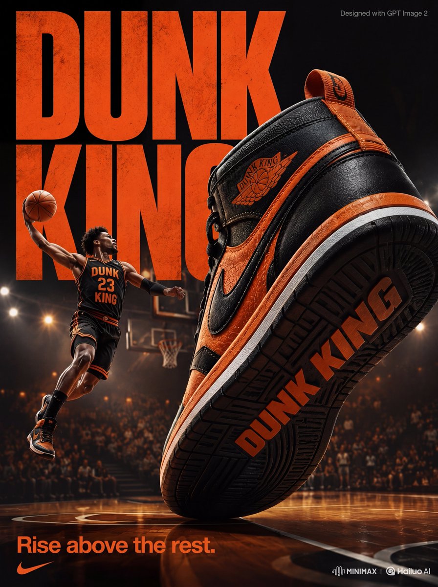 High-Energy Sneaker Ad Poster - AI image template preview