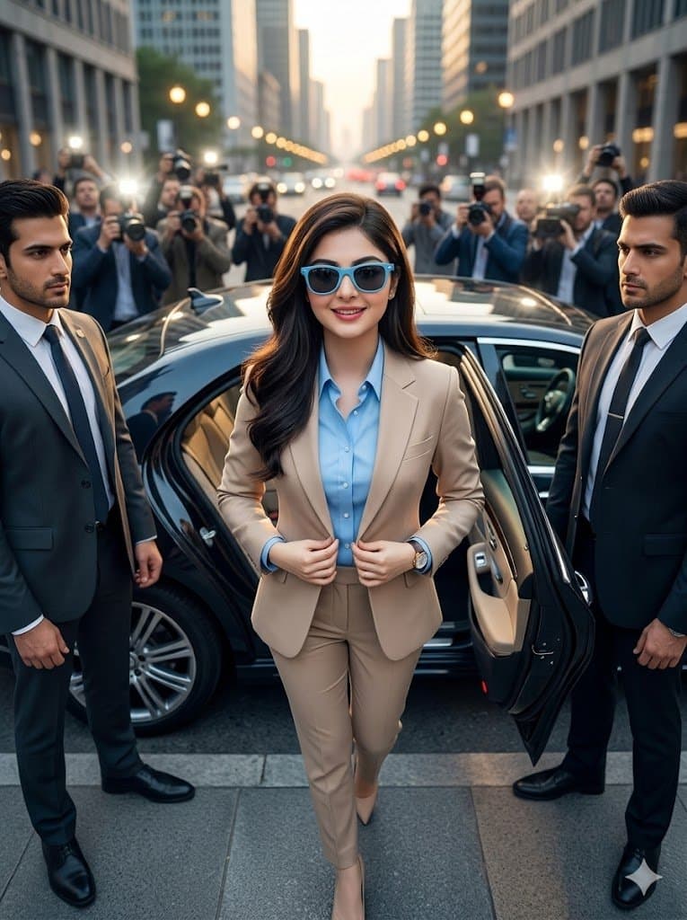 Cinematic Billionaire Lifestyle Portrait - AI image template preview