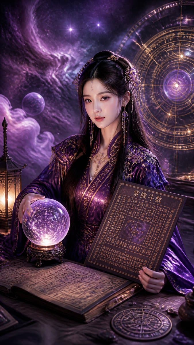 Cyberpunk Hanfu Mystic Diviner - AI image template preview