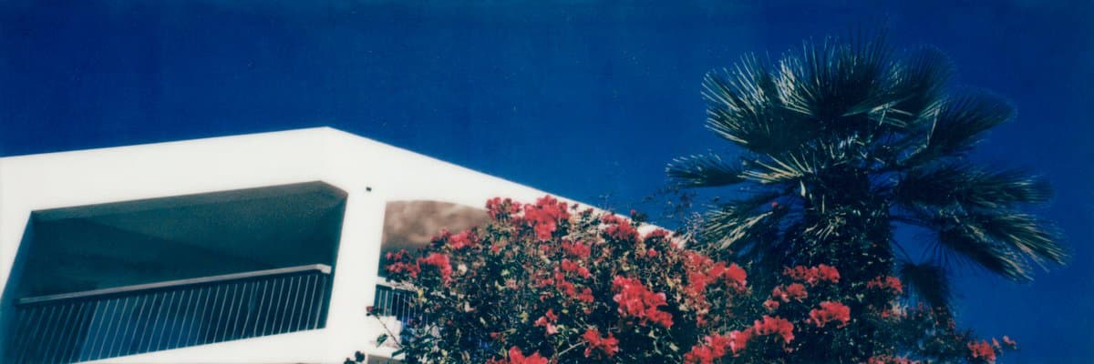 Mediterranean Villa Film Panorama - AI image template preview