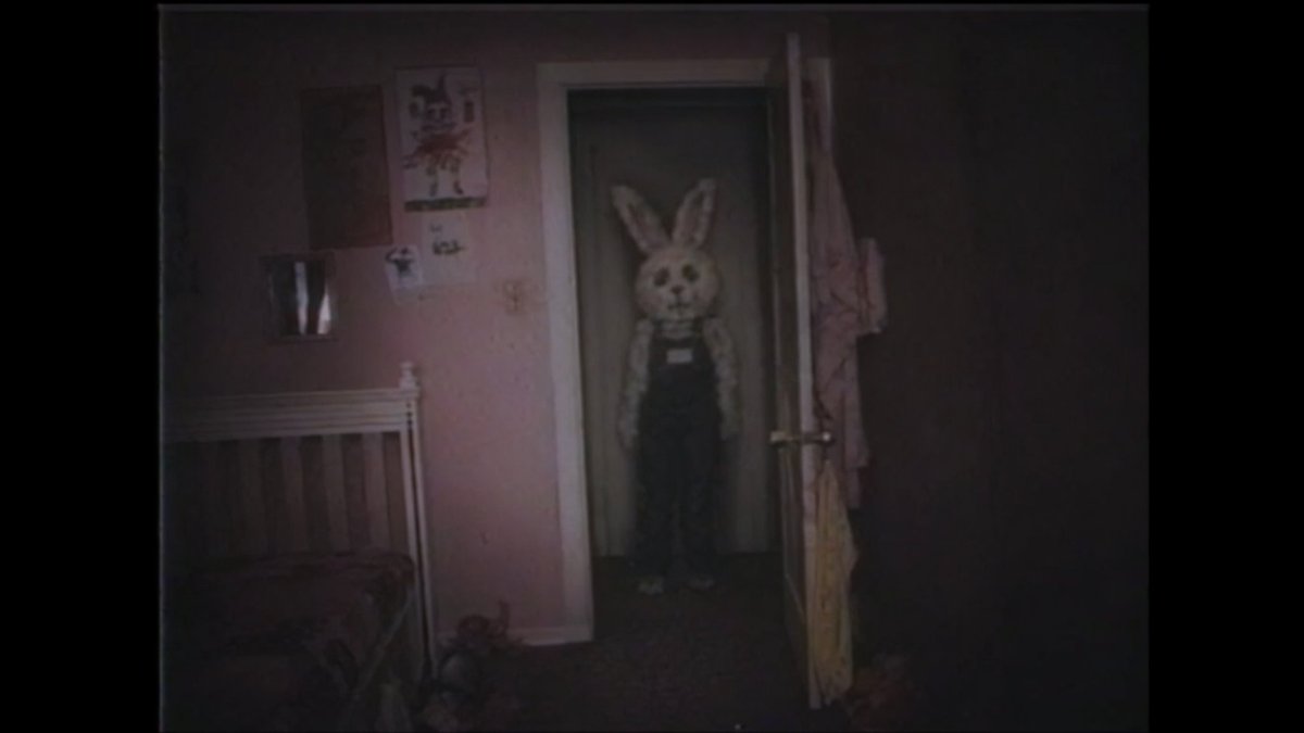 Creepy VHS Bedroom Doorway Figure - AI image template preview
