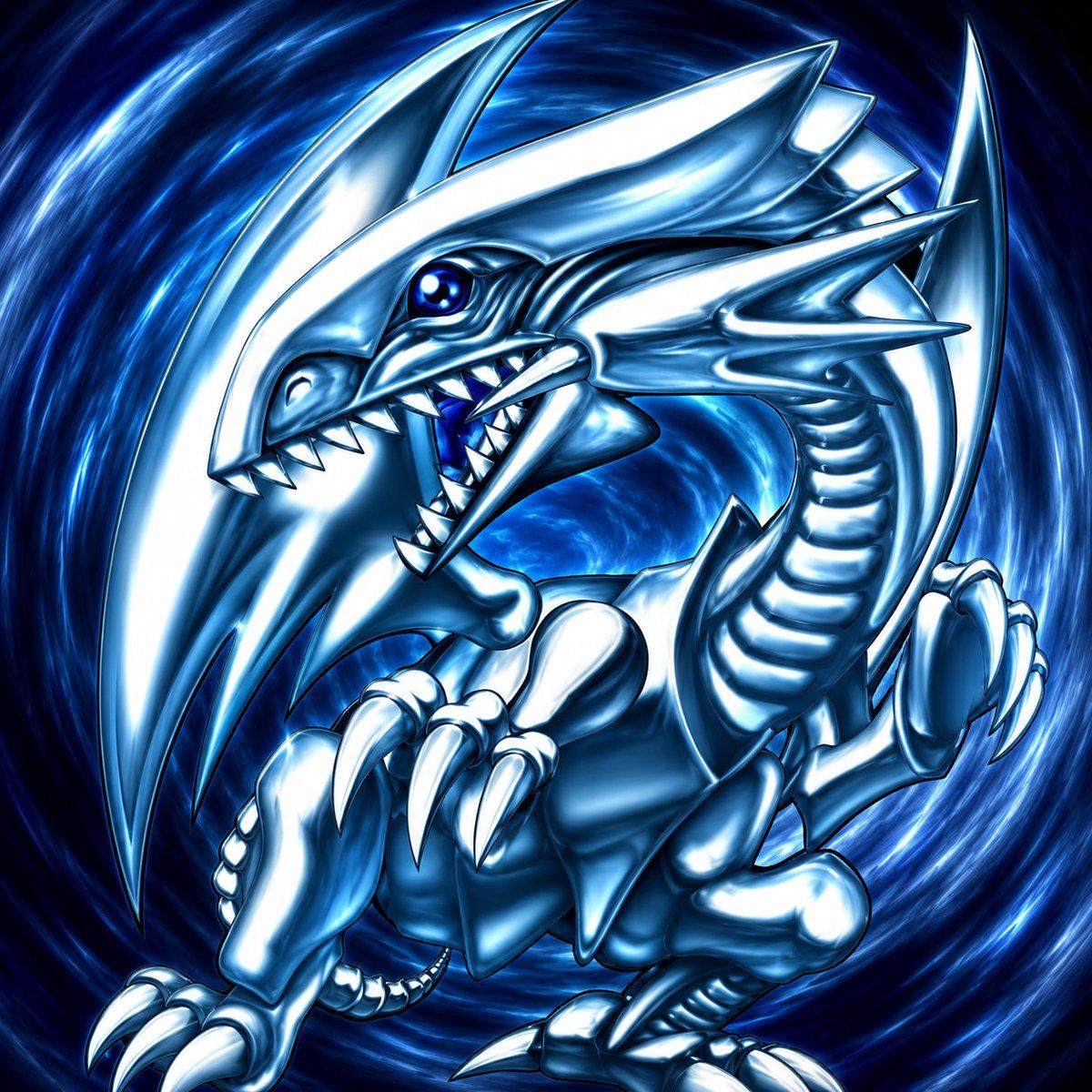 Blue-Eyes White Dragon Vortex Art - AI image template preview