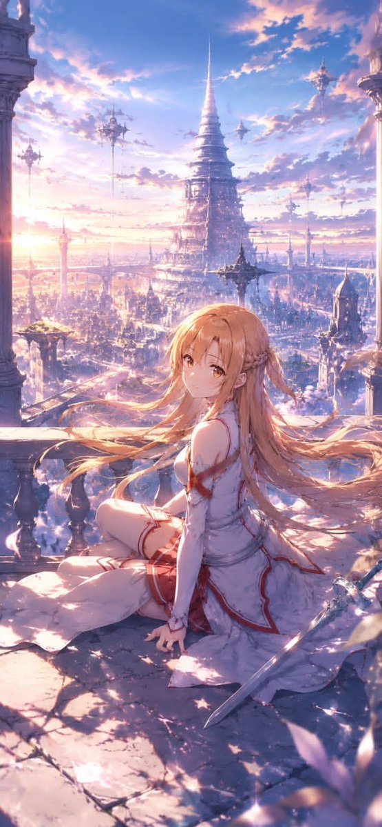Masterpiece Anime Fantasy Girl - AI image template preview