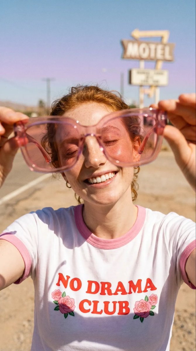 Realistic Desert Lifestyle Portrait - AI image template preview