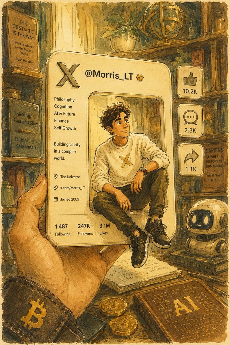 Watercolor Pixar Profile Card - AI image template preview