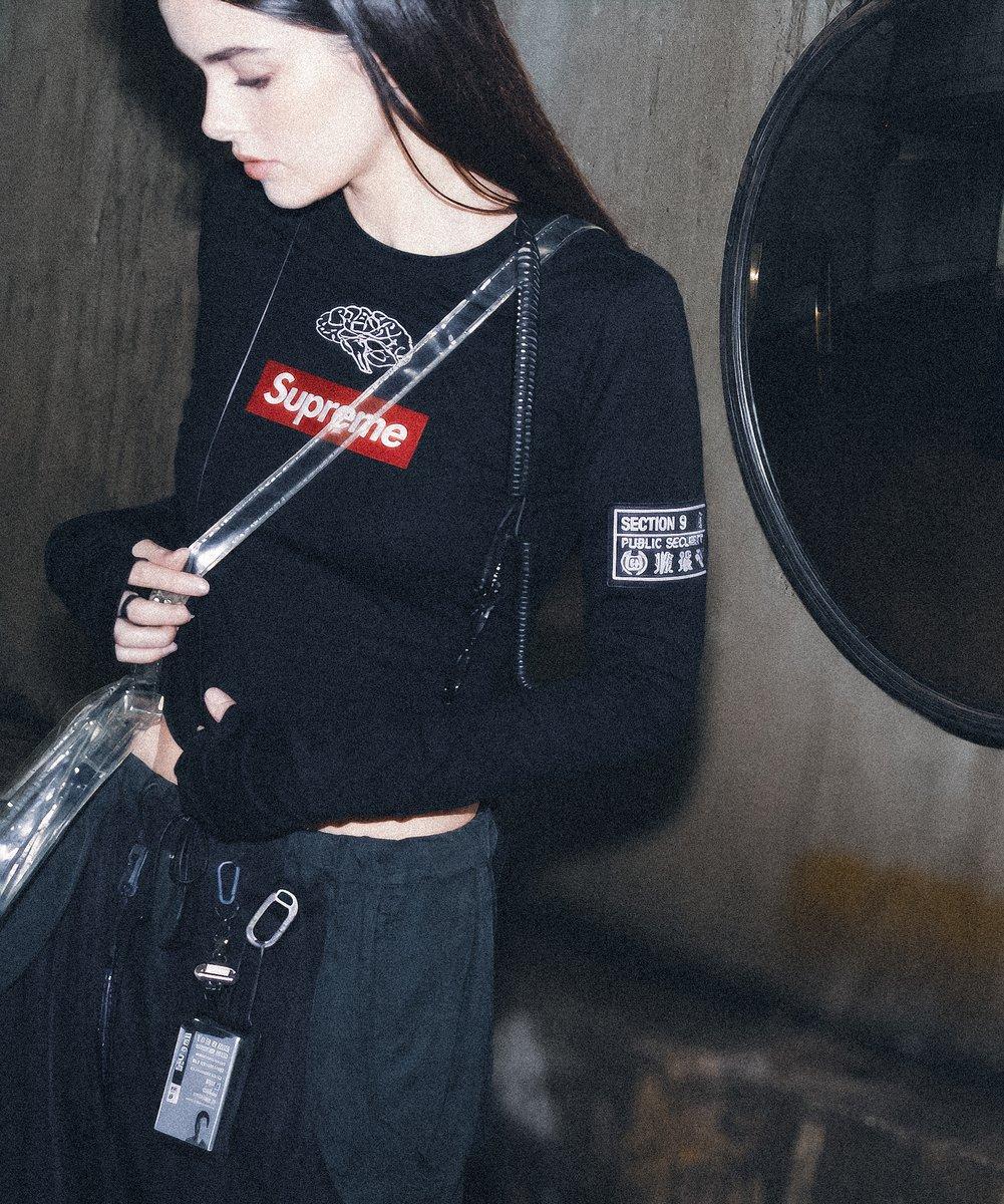 Supreme Section 9 Cyberpunk Fashion Portrait - AI image template preview