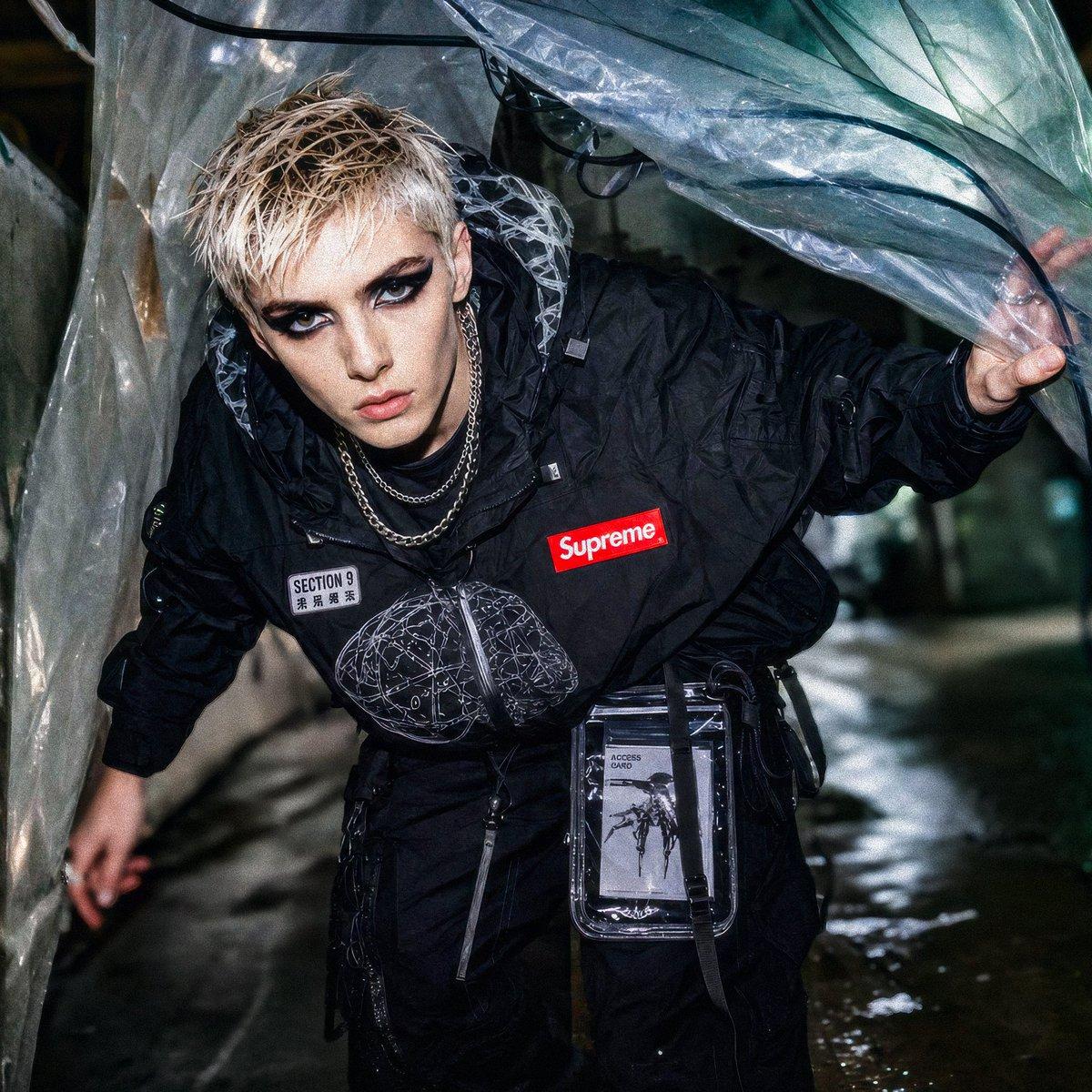 Supreme Section 9 Cyberpunk Streetwear - AI image template preview