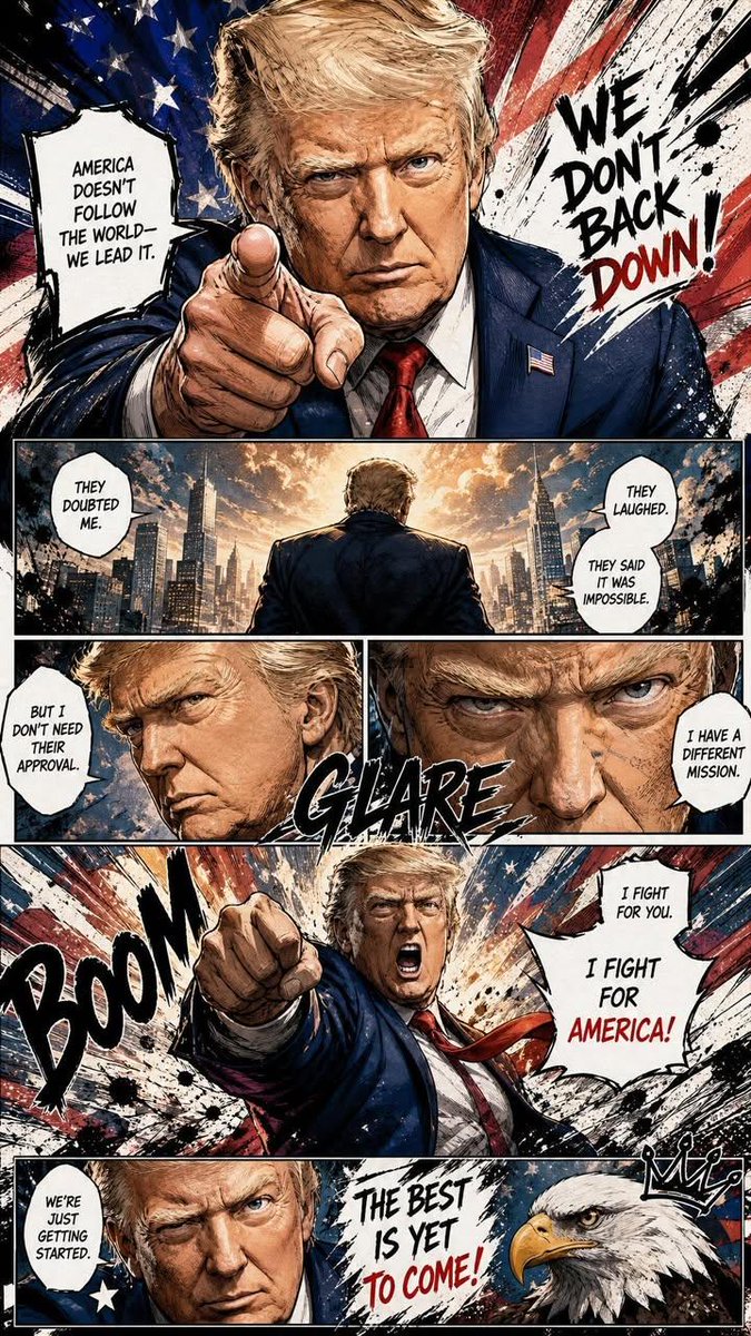 Dynamic Manga Page Illustration - AI image template preview