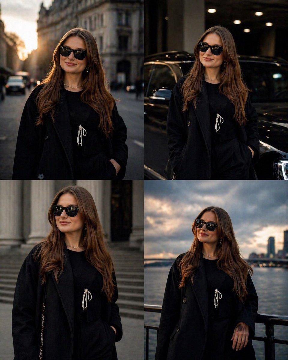 Luxury Urban Street Portrait - AI image template preview