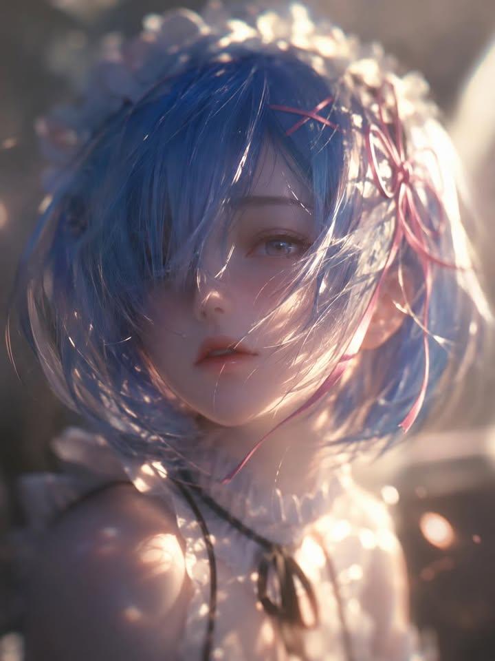 Ethereal Anime Character Portrait - AI image template preview