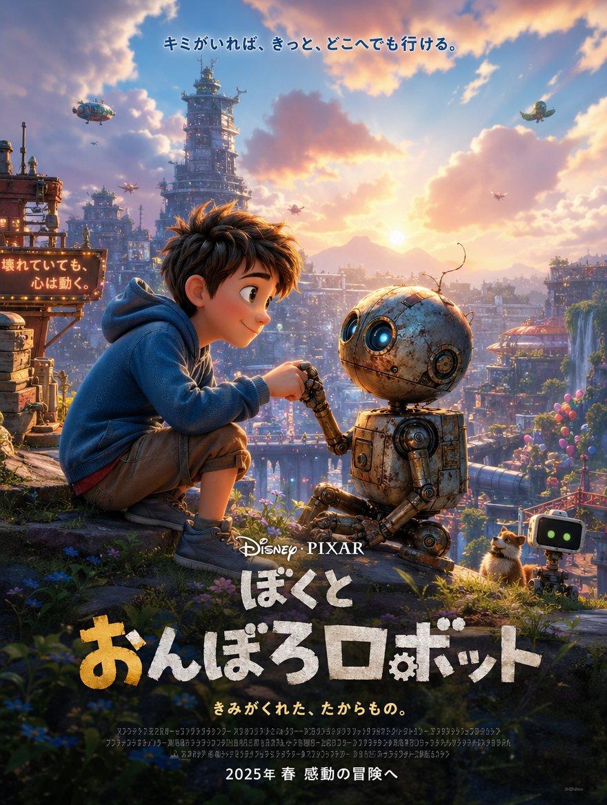 Steampunk Robot Movie Poster preview