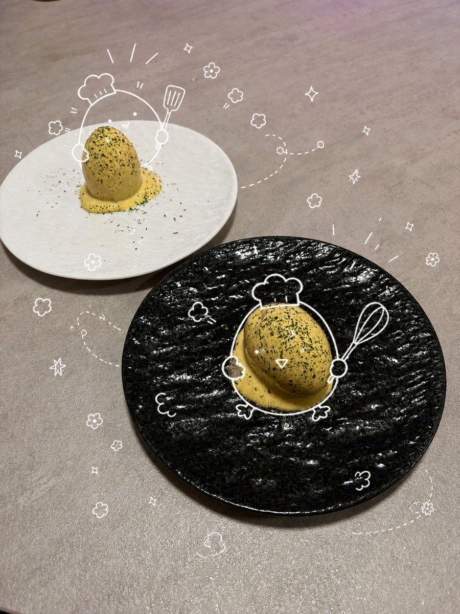 Playful Oeuf Mayo Food Photo - AI image template preview