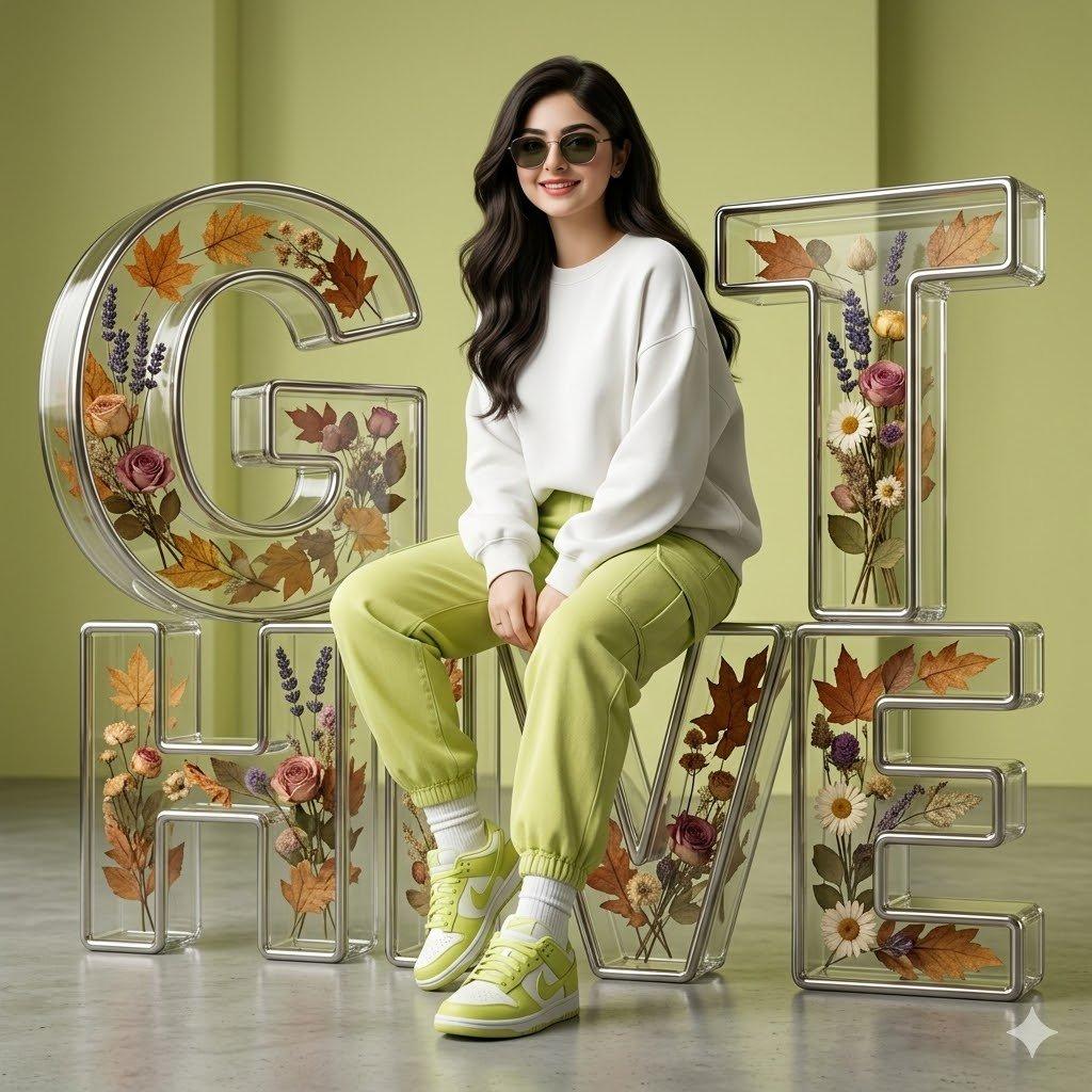 3D Digital Fashion Artwork - AI image template preview