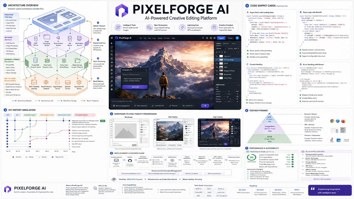 Software Architecture Visualization Diagram - AI image template preview