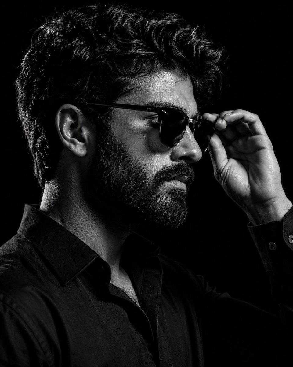 Monochrome Eyewear Campaign Silhouette - AI image template preview