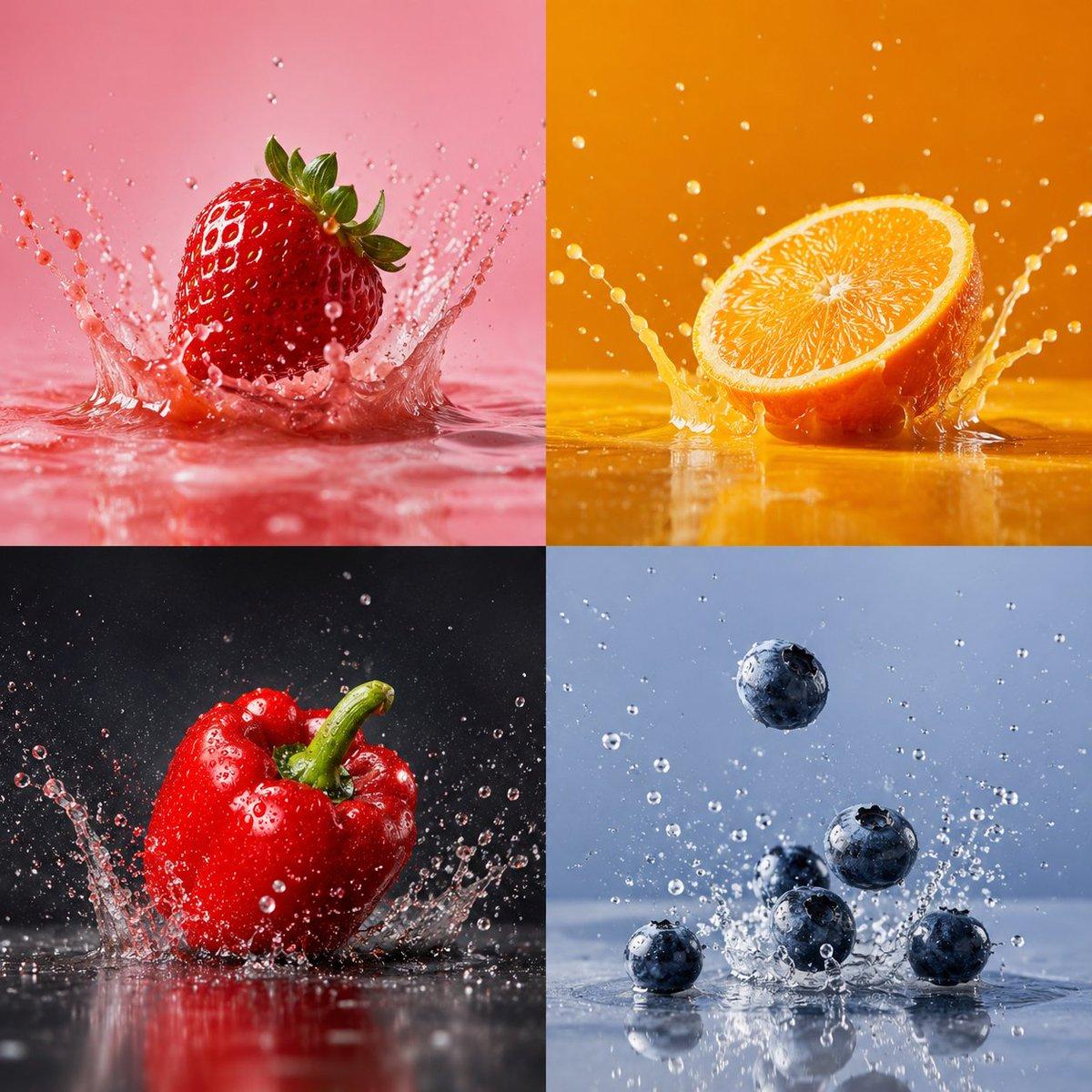 High-Speed Food Splash Capture - AI image template preview