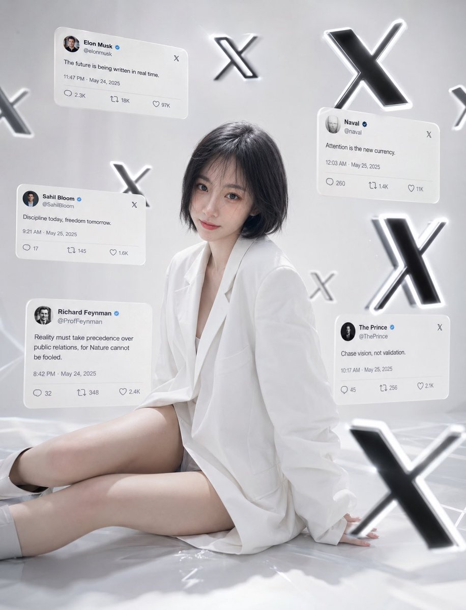 Minimalist Luxury Social Media Portrait - AI image template preview
