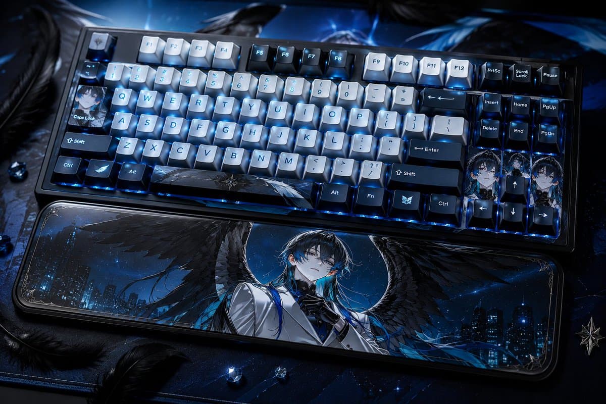 Character-Themed Custom Keyboard - AI image template preview