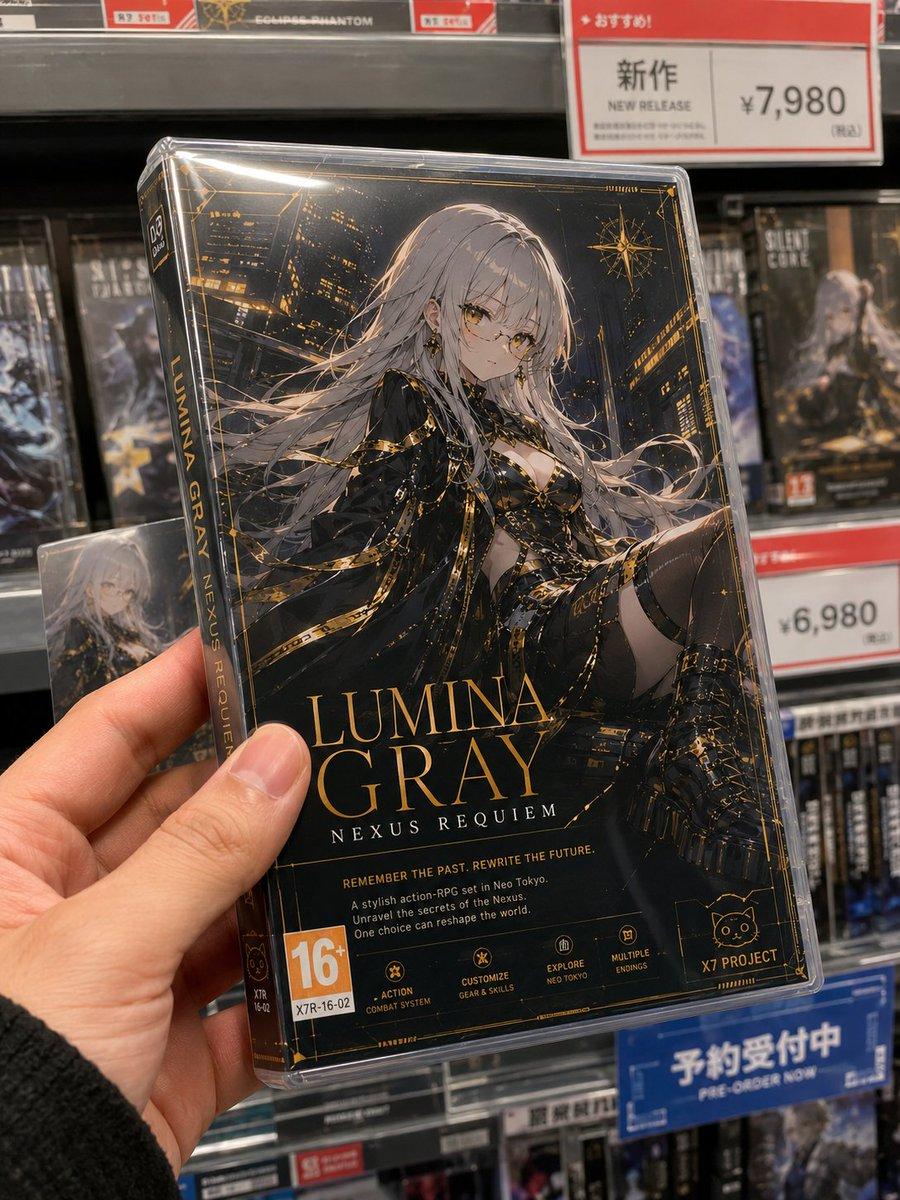 Fictional Game Case in Store - AI image template preview