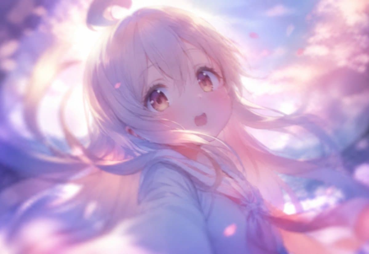 Dreamy Anime Selfie With Face Overlay - AI image template preview