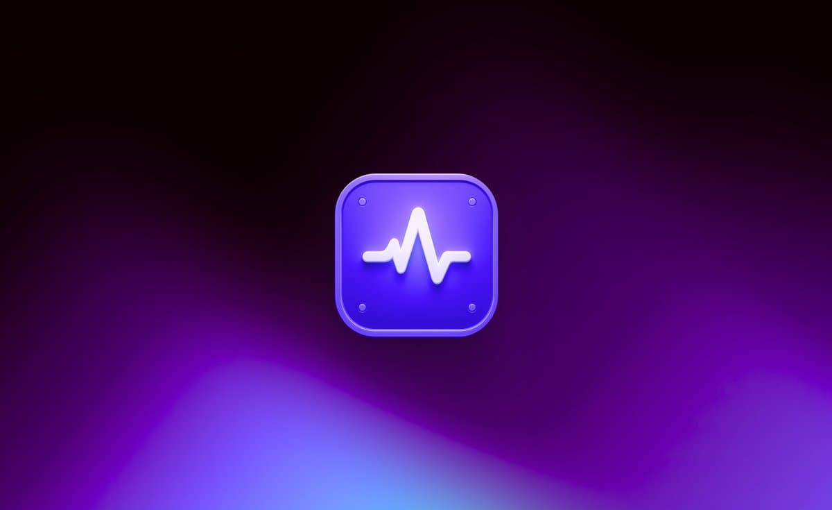 Glowing 3D Heartbeat App Icon - AI image template preview