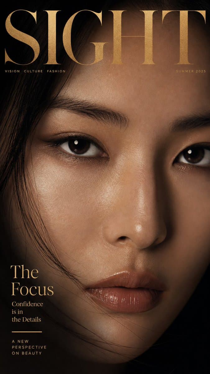 SIGHT Magazine Editorial Cover - AI image template preview