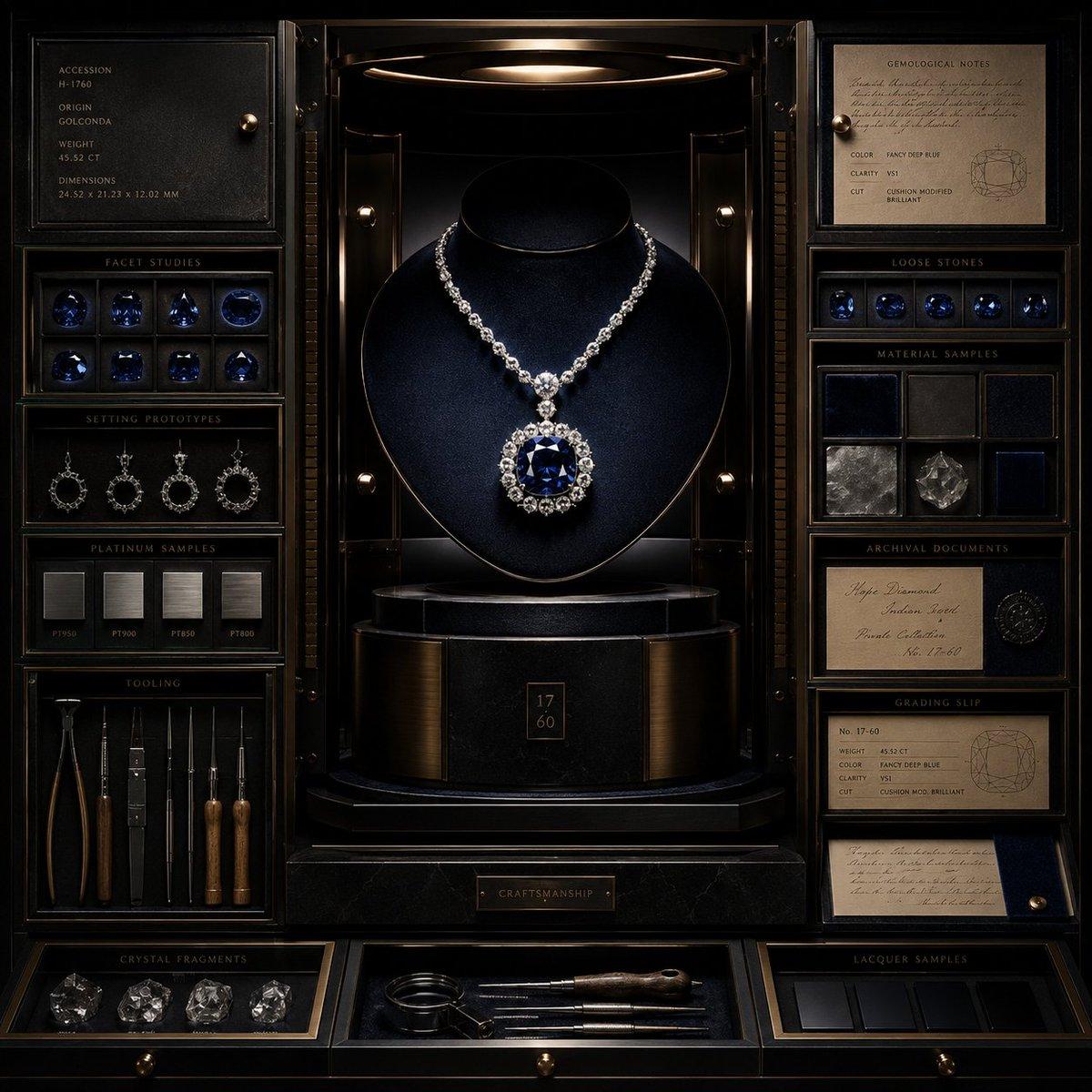 Luxury Jewelry Vault Exhibition - AI image template preview