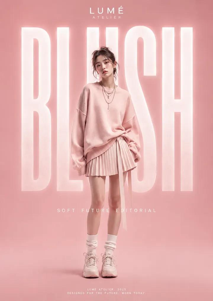 High Fashion Editorial Poster - AI image template preview