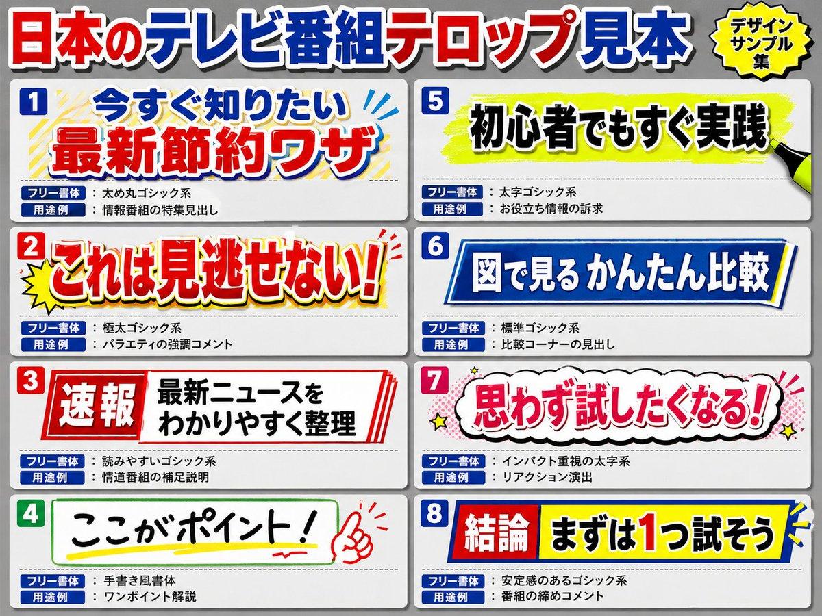 Japanese Television Telop Graphics - AI image template preview