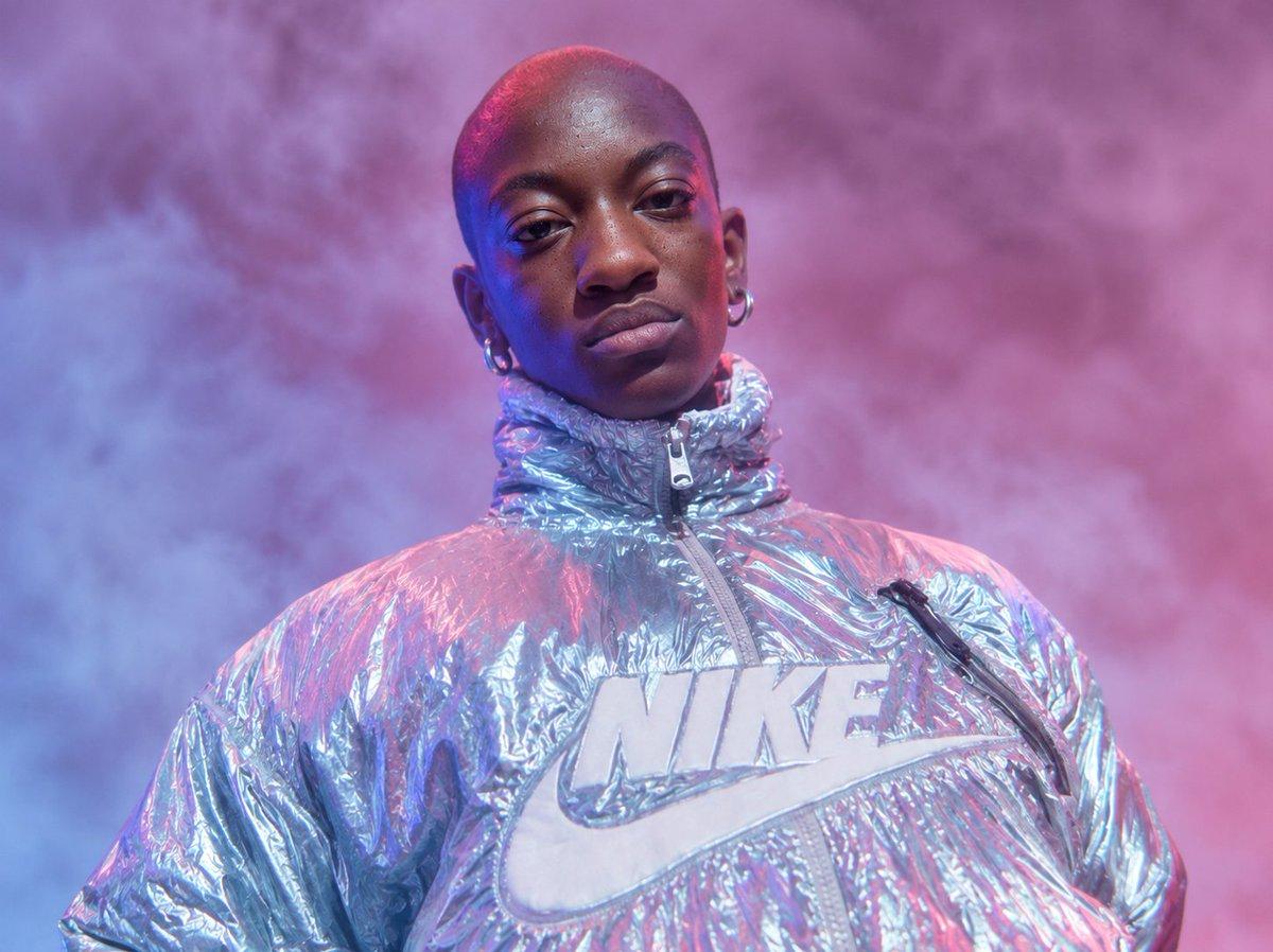 Neon Holographic Streetwear Portrait - AI image template preview