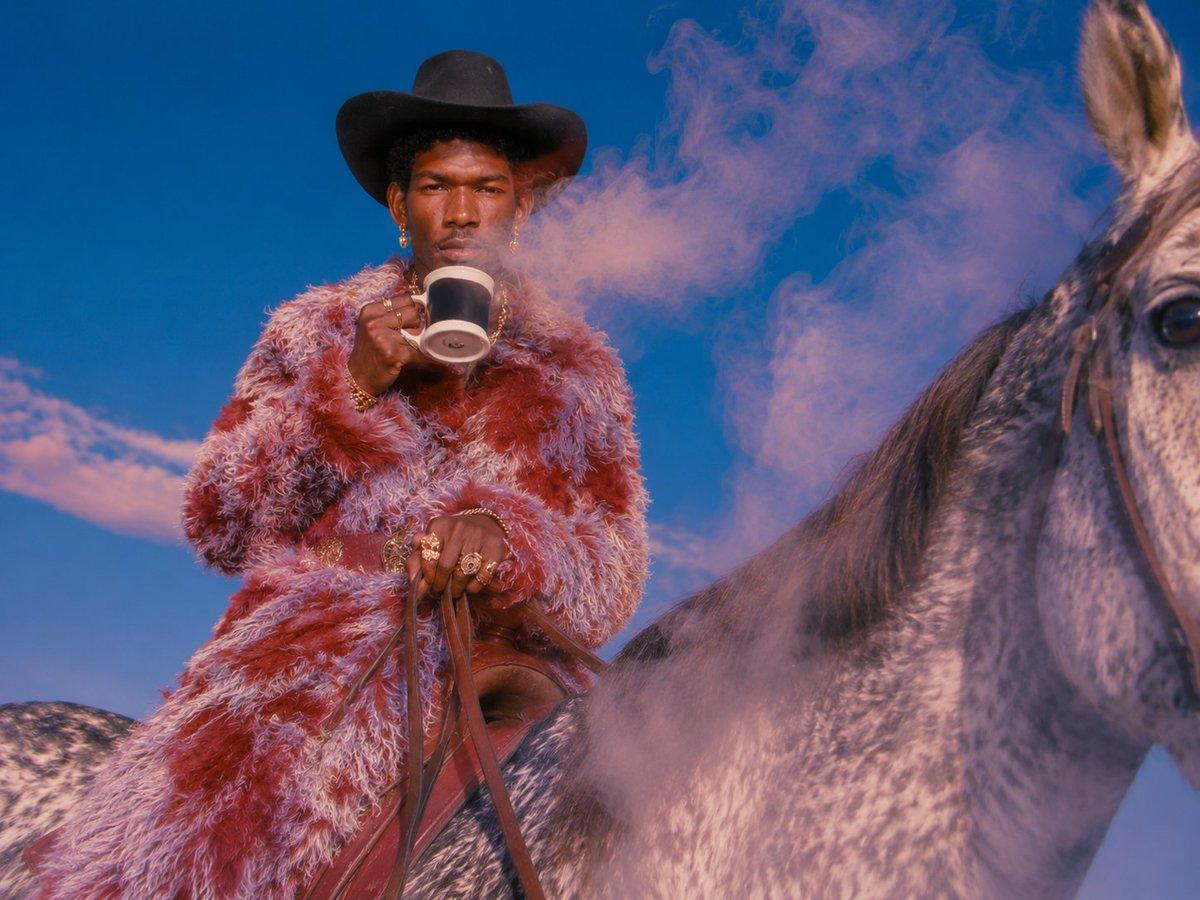 Surreal Cowboy Fashion Editorial - AI image template preview